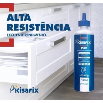 ADESIVO PUR716 500G KISAFIX CAIXA 12 UNIDADES