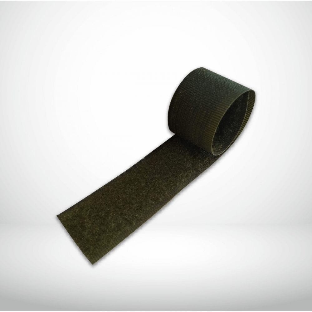 Velcro Compatível Colorido Costura 50mm Rolo C/ 5 Metros - Verde Oliva
