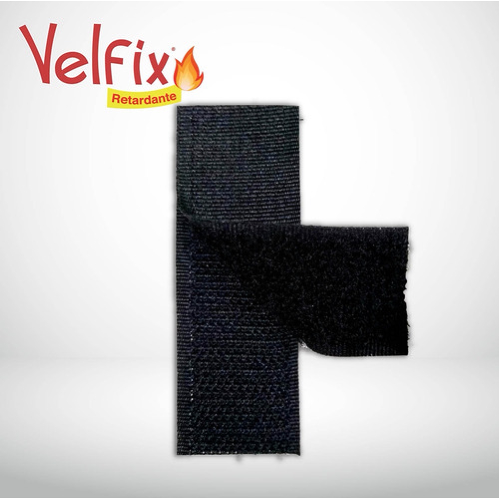 Fita De Velcro Retardante Alta Temperatura 25mm 25mts