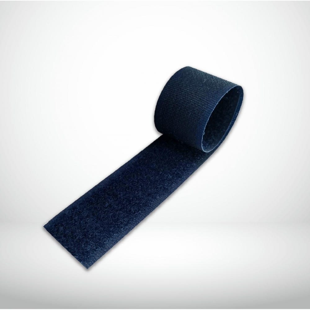 Velcro Compatível Colorido Costura 25mm Rolo C/ 5 Metros  - Azul-marinho