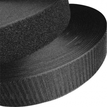Velcro Adesivo 25mm Preto 5 Metros Com Adesivo