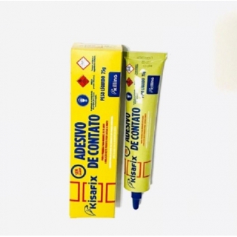 Cola De Contato Bisnaga 75g Kisafix Couro Borracha Sapateiro